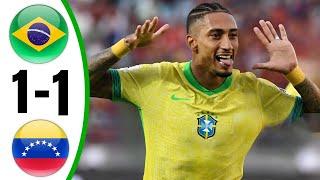 Brazil vs Venezuela 1-1 - All Goals & Highlights - 2024