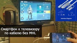 Подключение смартфона без MHL к телевизору по HMDI. Unnlink