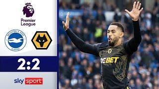 Last-Minute Wahnsinn! Cunha schockt Hürzeler-Elf! | Brighton - Wolverhampton | Highlights - PL