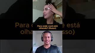 Gringas russas surpresas com brasileiro falando russo #shorts #russas #idiomas