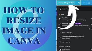 HOW TO RESIZE IMAGE IN CANVA | TIPS AND TRICK