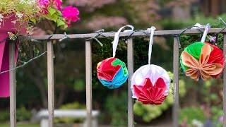 Kusudama flower,Star flower ball , easy paper flower/ DIY