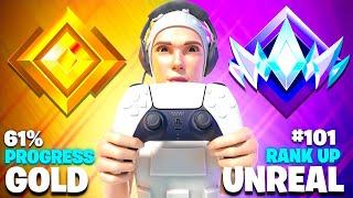 Gold to Unreal SOLO Controller Speedrun! (Fortnitemares Ranked)