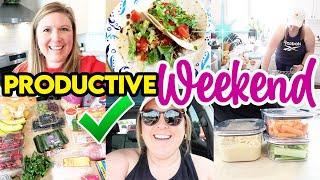 GET IT ALL DONE Weekend Prep! Clean, cook, & Grocery Haul