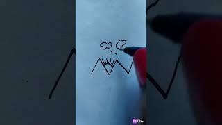 #simple drawing#easy drawing#letter w drawing#alphabets w drawing#drawing#arts#colouring