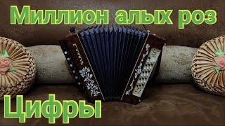 МИЛЛИОН АЛЫХ РОЗ на гармони/ Миллион алых роз разбор на гармони