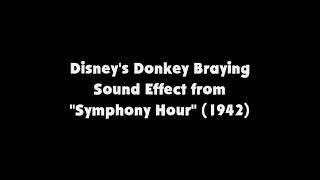 Disney's Donkey Braying SFX from "Symphony Hour" (1942)