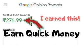 EARN MONEY ONLINE FROM GOOGLE OPINION REWARDS || FREE APPS || Aleena Rais