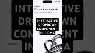 How to create an interactive dropdown component in Figma #figma #figmatutorial #figmatips #ui