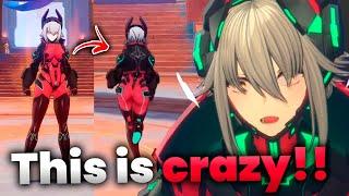Zen 𝙧𝙚𝙖𝙘𝙩𝙨 "herself" in Genshin Impact and she lost to 𝙝𝙚𝙧 𝙘𝙖𝙠𝙚!
