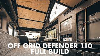 Off Grid Land Rover Defender 110 Overland Expedition Camper Conversion Full Build - Alu-Cab Pop Top