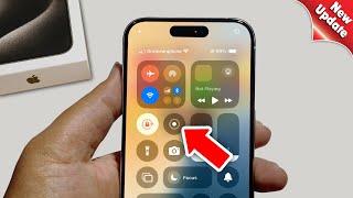 How To Add Screen Recording Shortcut In iPhone [ANY iphone]