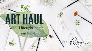 Art Haul: What art supplies I bought in Italy & testing a new product
