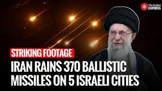 Sky On Fire: Verified Iran Missile Footage Shows 5 Israeli Cities Under Attack