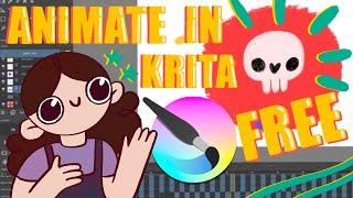 FREE 2D ANIMATION SOFTWARE / HOW TO ANIMATE IN KRITA!