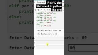 Python's If, Elif, and Else | A Quick Guide! | Intelligence Logic #shorts #ai