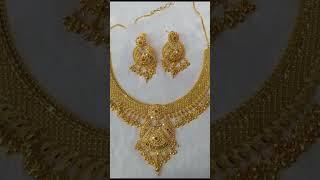 Gold necklace sets|Gold jewelry|Sara Rahman...
