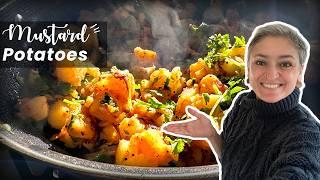 30 Minute meals - MUSTARD POTATOES - A delicious vegan sabzi!