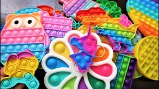 All best pop it toys fidget collection, Pop it DIY toys video