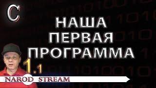 Программирование на C. Урок 1. Наша первая программа. Часть 1