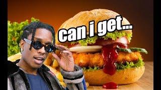 A$AP Rocky orders Fast Food