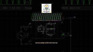 Full wave bridge rectifier with center tap #CreativeideasEEE | #LABVIEWCreativeideasEEE ||