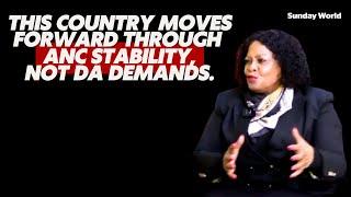 "This country moves forward through ANC stability, not DA demands."