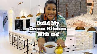 BUILD MY DREAM AMERICAN HOME KITCHEN IN NIGERIA WITH ME | FROM SCRATCH TO FINISH. | NEW KITCHEN