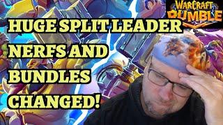 HUGE Malfurion Nerfs! Other Split Leaders Hit too and Bundles Wrecked! Warcraft Rumble