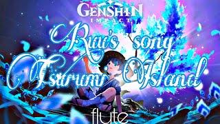 Ruu's song - Tsurumi Island | Flute cover [Sheet music] Genshin Impact