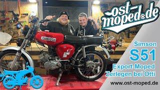 Simson S51 | "Export-Moped" Disassembly at @OttisSimsonschmiede | ost-moped.de