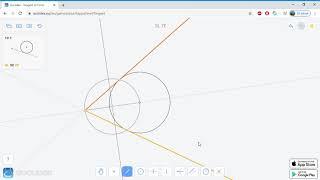 10.1 Euclidea   Tangent of Circle   4L 5E 2V