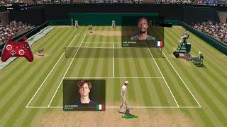 FULL ACE TENNIS - Wimbledon 2024 SF : Mohd954 (Sinner) vs. leonM (Monfils) IN A THRILLER!