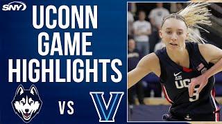 UConn vs Villanova (1/5) | UConn Women's Basketball Highlights | SNY