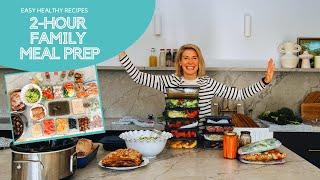 How to Meal Prep a Week of Healthy Family Dinner Recipes | Ready In 2-hours | Week 3 Cook-up