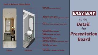 Layout SketchUp Lesson#35 Easy Way to do Detail for Presentation Board in Layout SketchUp