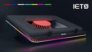 IETS GT500 Laptop Cooling Pad 5000RPM Powerful Cooling Monster 14 RGB Light Themes