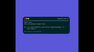 Python rich - Create a progress bar