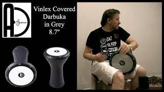 Agean Percussion 8,7" Vinlex Covered Darbuka in Grey