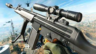 SWAT PSG-1 and UMP45 Loadout in Warzone Battle Royale Solos Gameplay