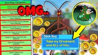 FINISHING STICK BUG'S ORNAMENT QUEST ON FAN'S ACCOUNT... *INSANE REWARD* (Roblox)