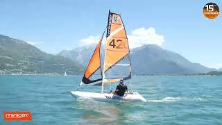 MiniCat sailing action, summer 2022 on Lake Como, Italy