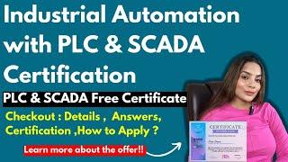 Industrial Automation with PLC & SCADA Certification | PLC and SCADA Free Certification