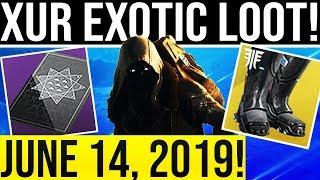 Destiny 2. XUR EXOTIC LOOT & GREAT ROLLS! New Location, Random Rolls June 14. Xur 6–14-2019.
