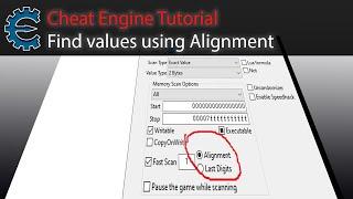 Cheat Engine tutorial: finding difficult values using Alignment search