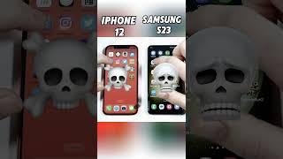 iPhone 12 vs Samsung S23  Epic Speed Test Showdown! Who Wins the Race?  #Shorts #Viral#trending