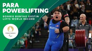 Bonnie Bunyau Gustin Lifts To Gold With A World Record In Men's -72kg 