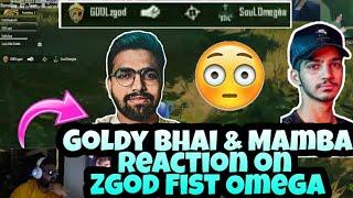 Goldy Bhai & Mamba Reaction on Zgod Fist Omega | GodL Vs SouL Drop Clash | 