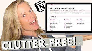 How I Organize my Business in Notion (I get so much done now!)