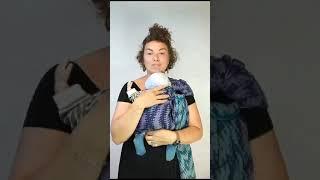 Vanamo ring sling: newborn carry #babycarrier #babysling #babywearing #ringsling #shorts